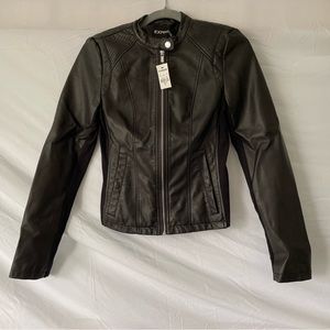 Express Vegan Leather Jacket. Size XS. New with tags.